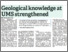 [thumbnail of Geological knowledge at UMS strengthened.pdf]